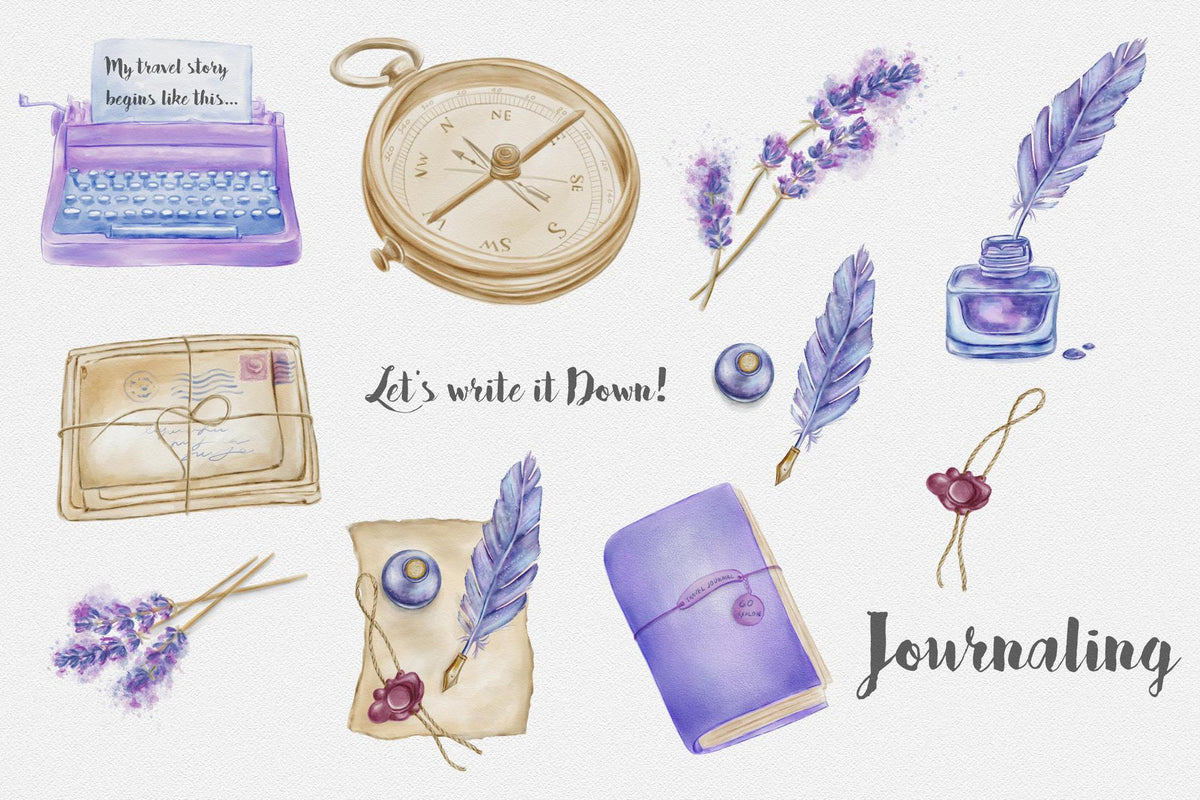 Lavender - Bullet journal - Planner stickers - Printable diary sticker –  DigitallyWild