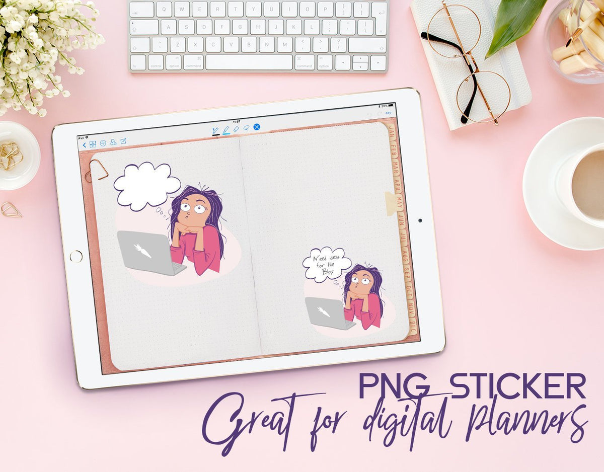 You Better Work Digital Planner Stickers – Paper & Glam