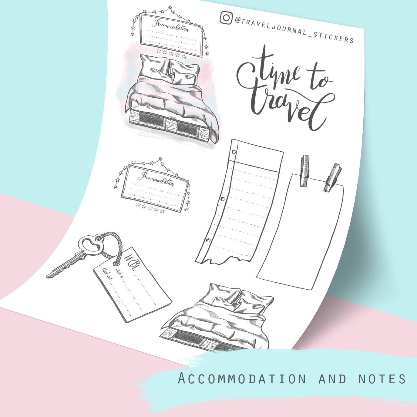 Planner Stickers Travel